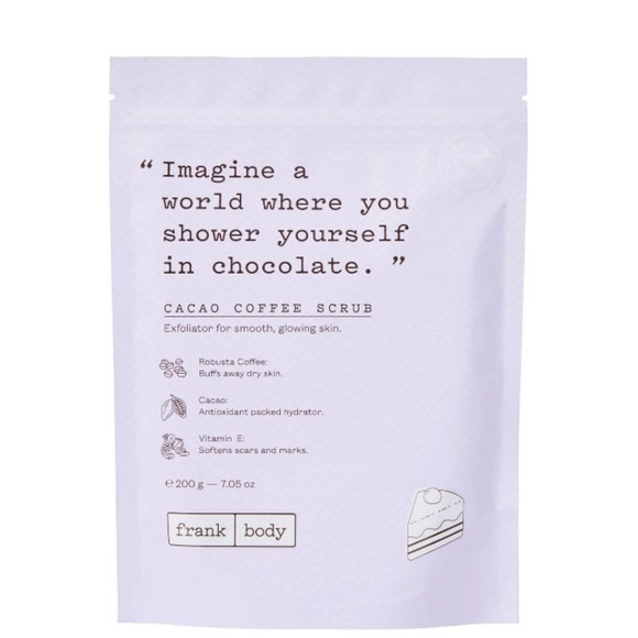 Frank body cacao coffee scrub new sealed 7.05oz - Picture 3 of 3